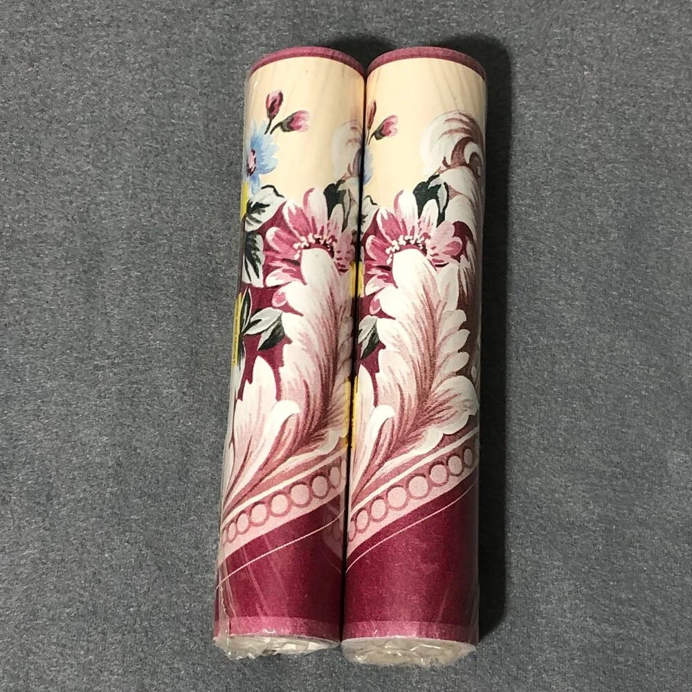 DW Kittrich Floral Prepasted Floral Wallborder Wallpaper Juliette 2 Rolls New